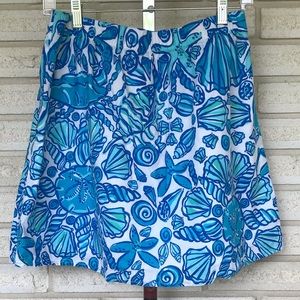 Lilly Pulitzer Elastic Waist Seaside Skirt Size M